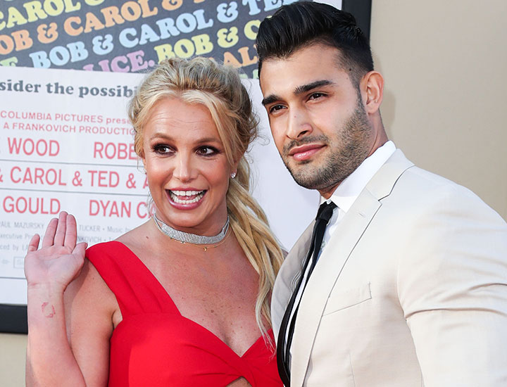 Britney Spears Sam Asghari red carpet