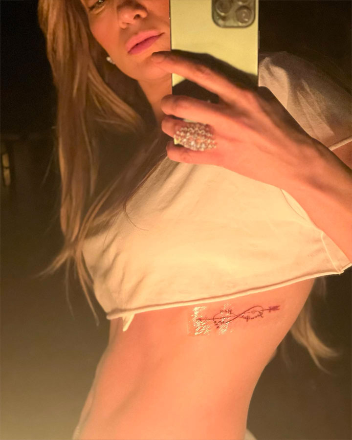 Jennifer Lopez Ben Affleck tattoo Instagram