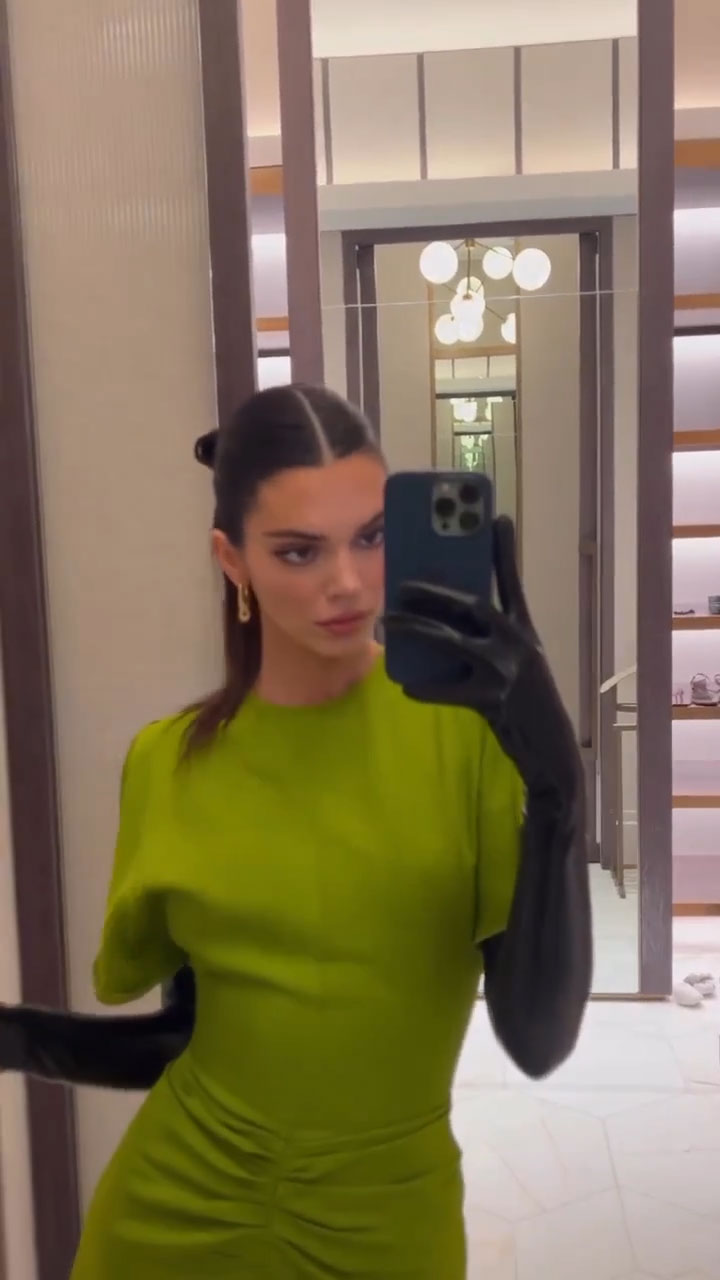 KENDALL CORSET GREEN DRESS