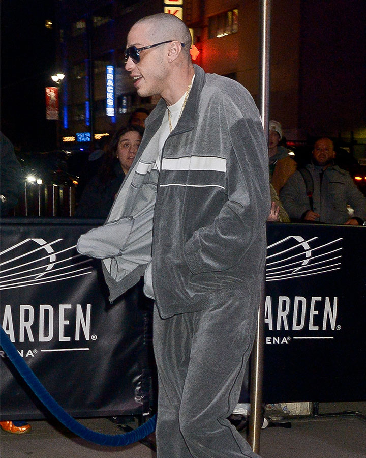 Pete Davidson Madison Square Garden shaved head