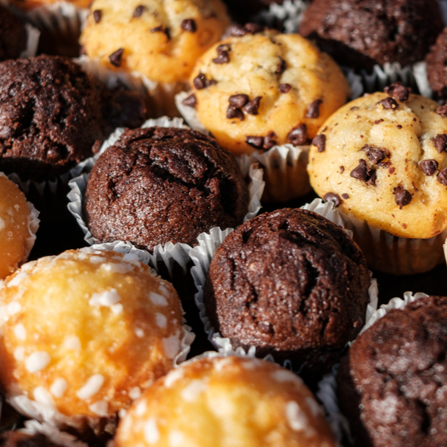 assortment of muffins