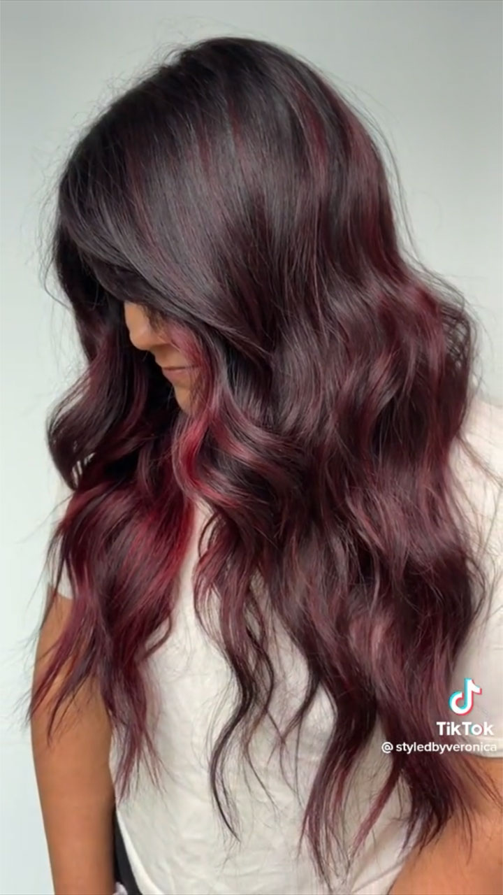 Light Cherry Brown Hair Color