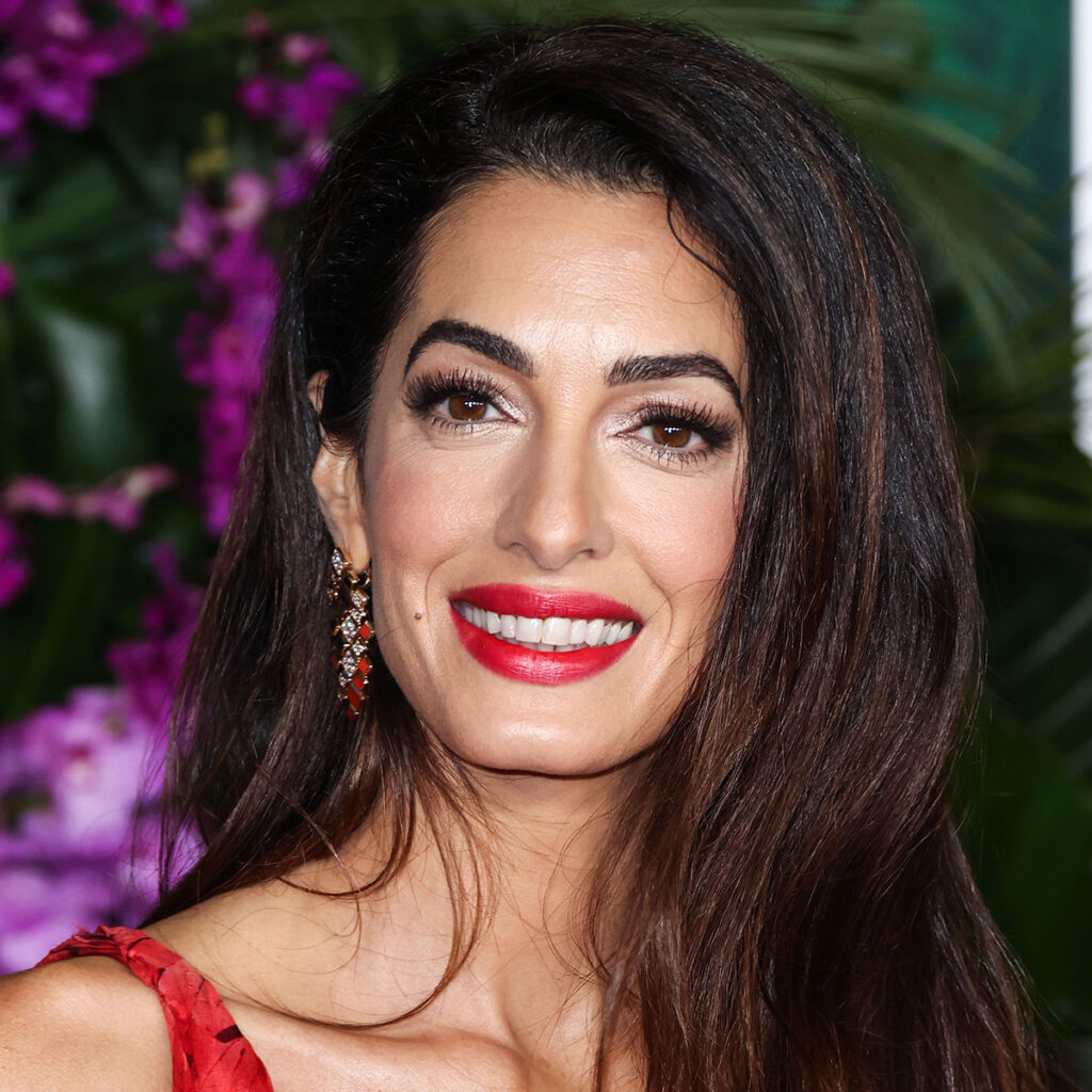 Amal Clooney Wore a Mini Dress With Mary-Jane Heels