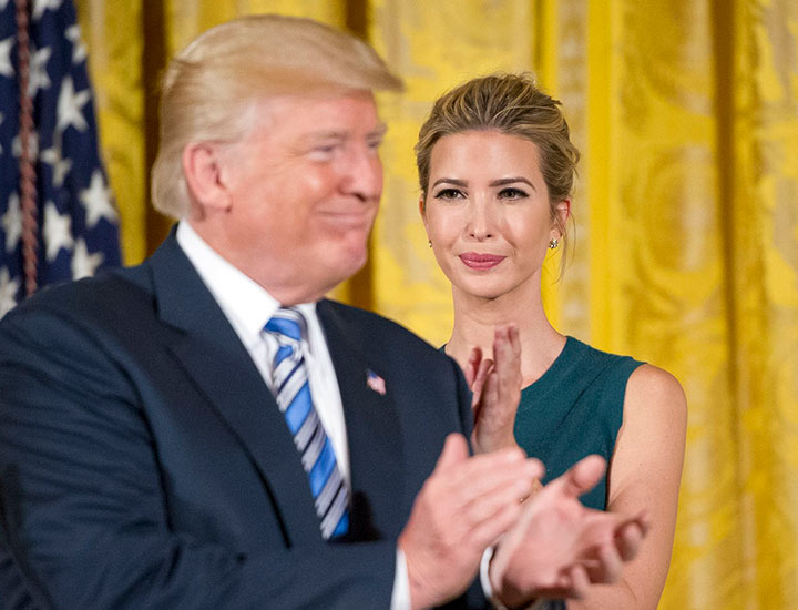 Donald and Ivanka Trump.