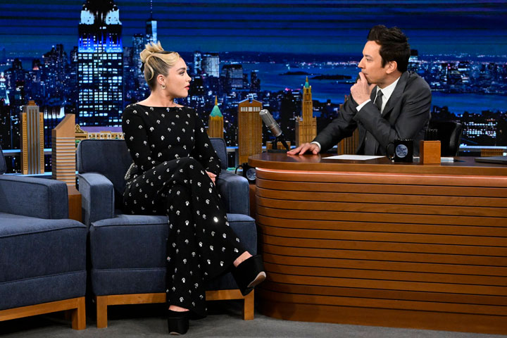 Florence Pugh on Jimmy Fallon