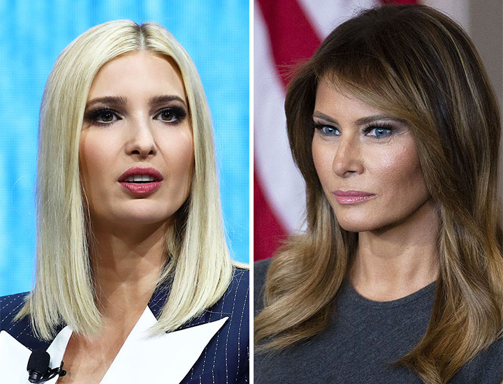 Ivanka Trump and Melania Trump.