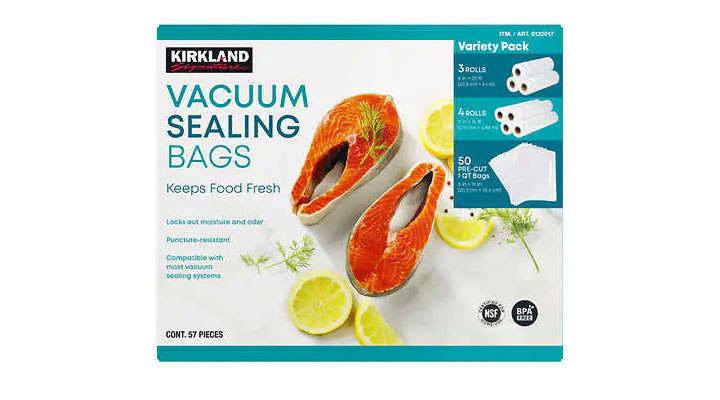 kirkland signature vaccum sealing bags