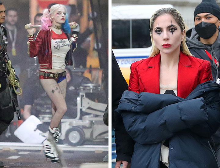 Lady Gaga vs Margot Robbit Harley Quinn costumes