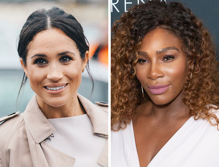 Meghan Markle and Serena Williams