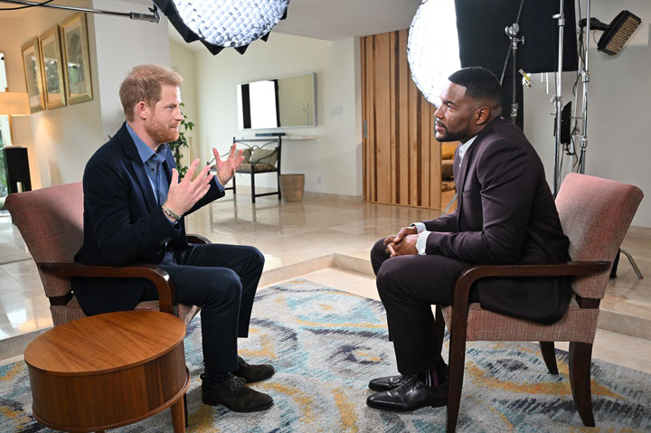 Prince Harry Michael Strahan interview