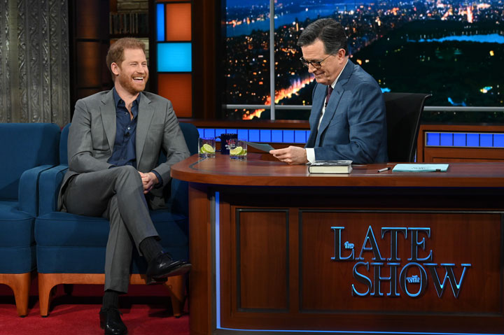 Prince Harry on The Late Show