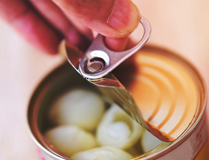 Canned vegetables.