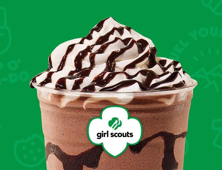 Girl Scout flavored coffee from Dunkin'