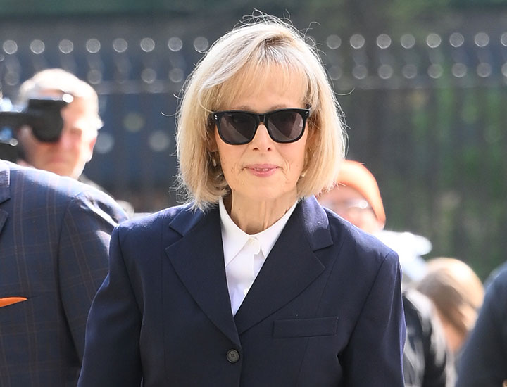 E. Jean Carroll arriving at Federal Manhattan New York Court