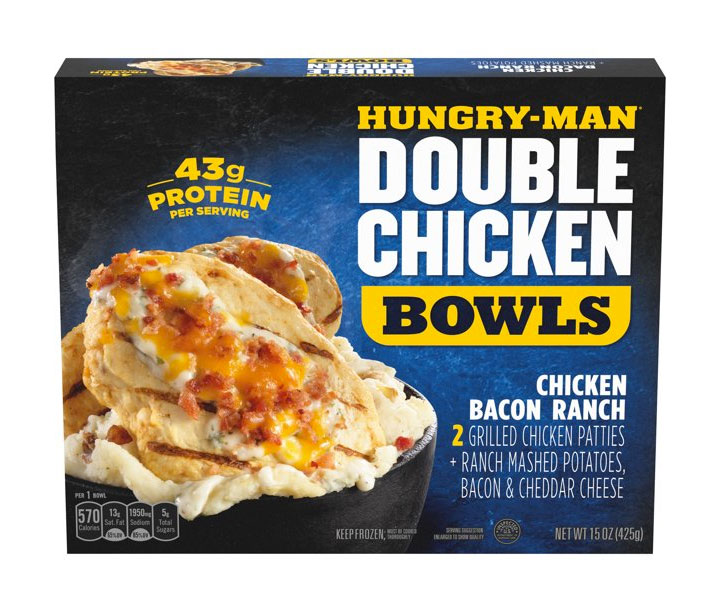 Hungry Man double chicken bacon ranch bowl