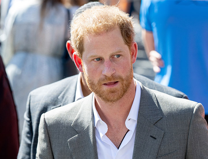 Prince Harry grey jacket