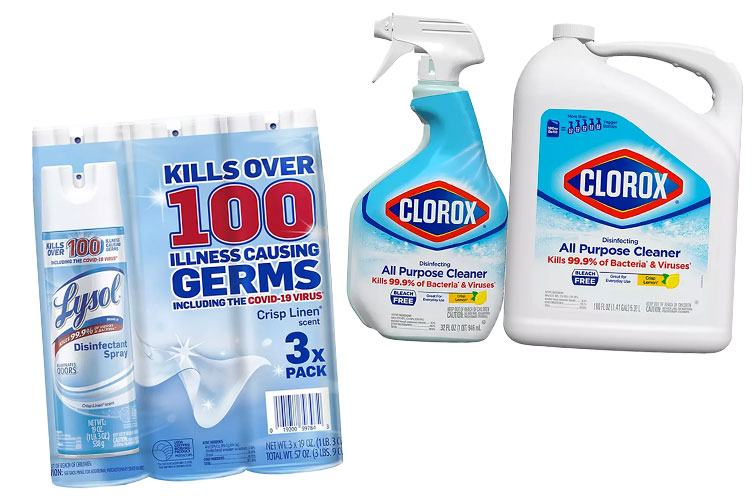 Clorox cleaning supplies