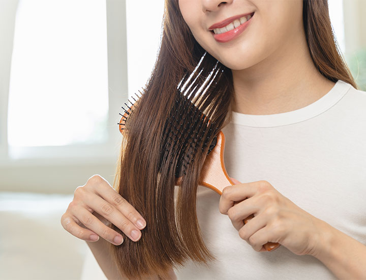 brushing-hair