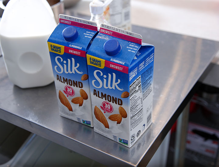 2 cartons of Silk Almond milk