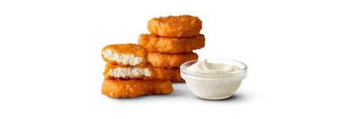 McDonald's Spicy Chicken McNuggets with dipping sauce