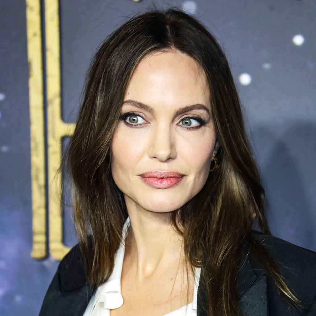 Angelina Jolie Does Her Version of the LBD With Statement Slits