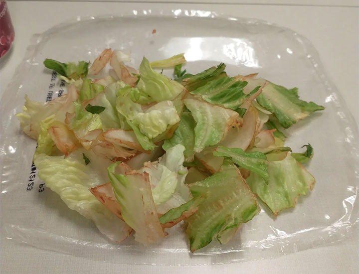 browned chopped costco lettuce