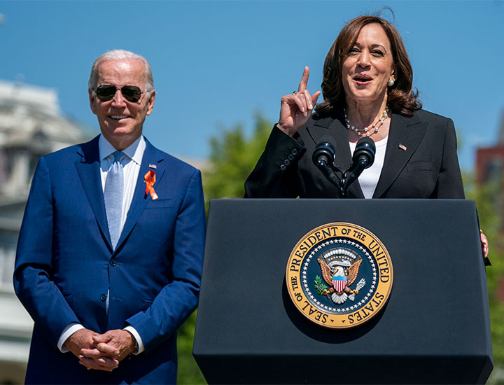 Joe Biden and Kamala Harris