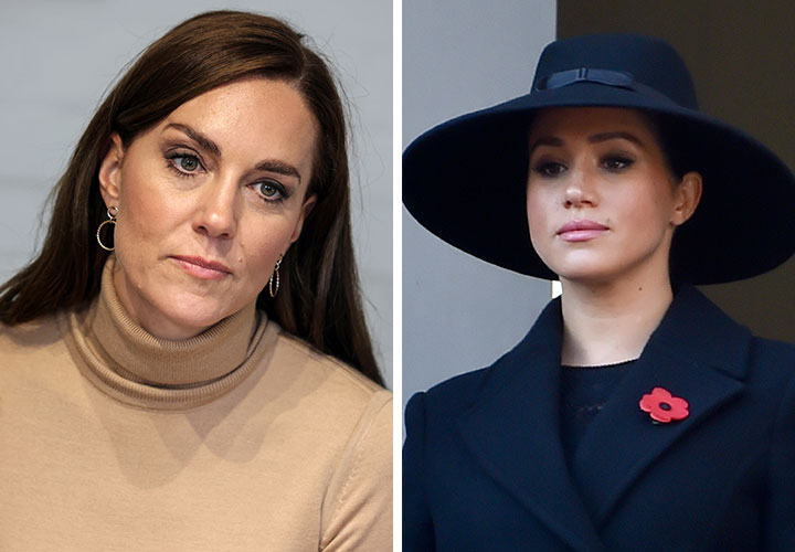 Kate Middleton beige turtleneck Meghan Markle Rememberance Day