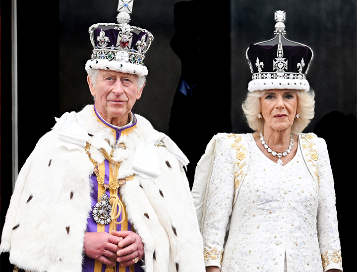 King Charles and Queen Camilla on Buckingham Palace balcony