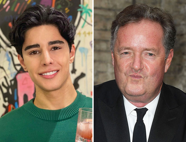 Omid Scobie and Piers Morgan