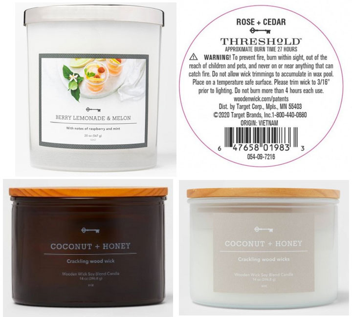 Target recalled Threshold candles and labels