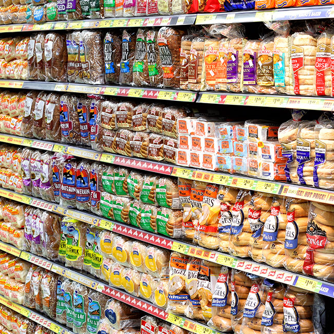bread aisle at target