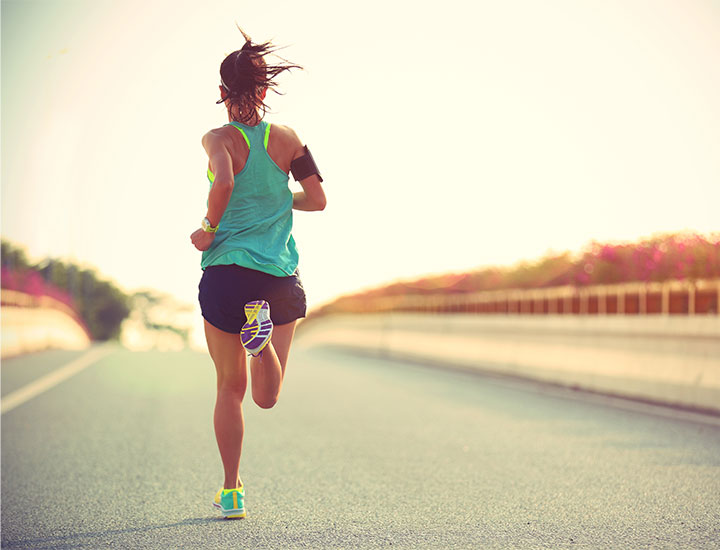 Woman going for a jog