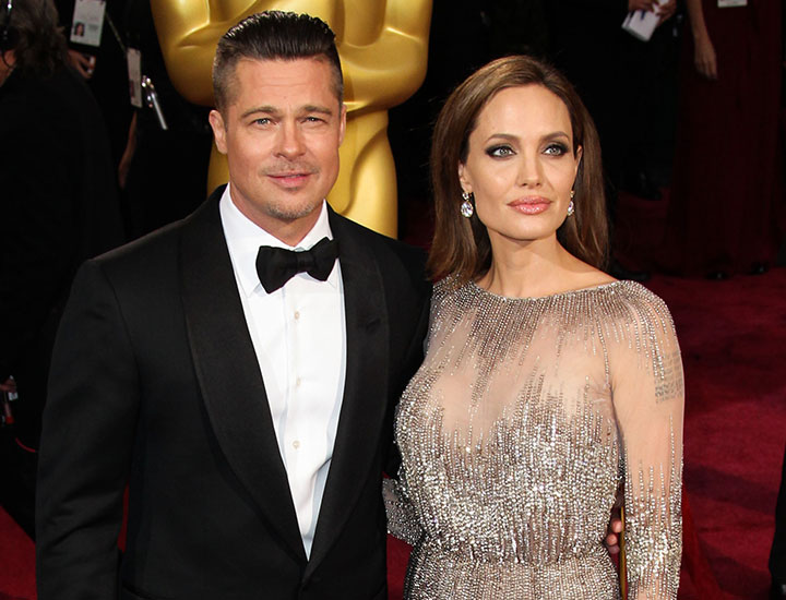 Angelina Jolie and Brad Pitt at the Oscars
