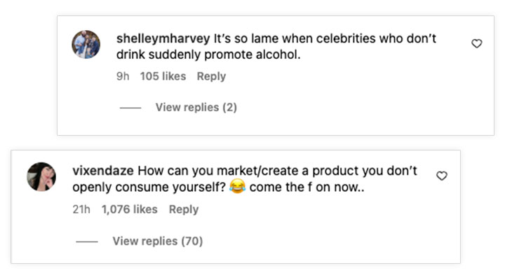 betty booze angry comments blake lively instagram post