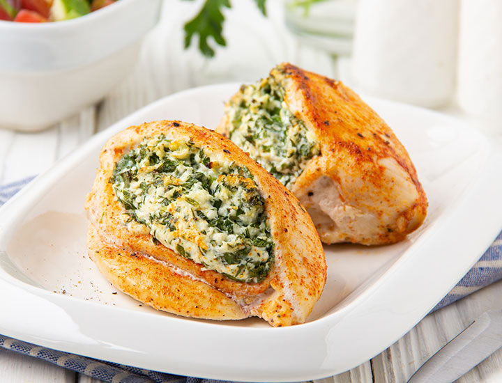 feta and spinach stuffed chicken breasts