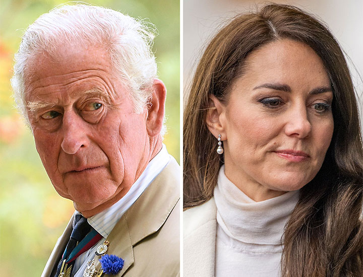 King Charles III and Kate Middleton