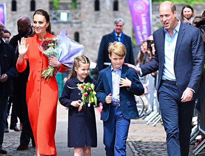 Kate Middleton Prince William children Cardiff Castle 2022