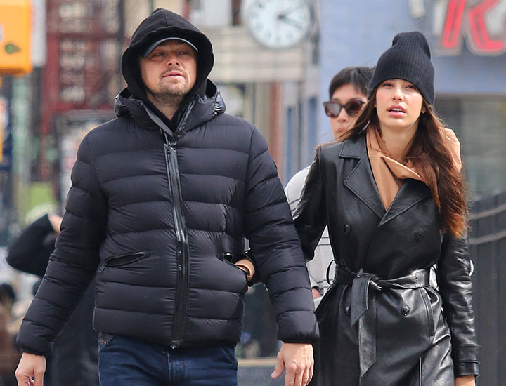 Leonard DiCaprio and girlfriend Camila Morrone go for a walk around Manhattan's East Village