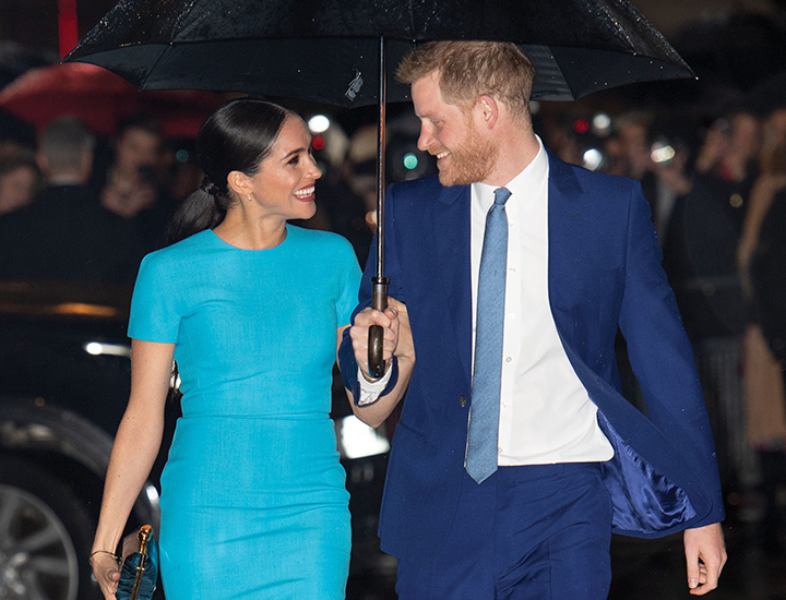 Meghan Markle and Prince Harry looking at each other Endeavour Fund Awards