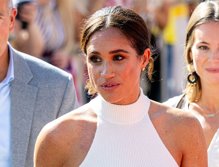 Meghan Markle attending a lunch reception during the One Year To Go event