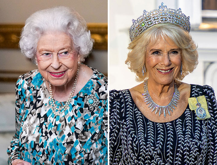 Queen Elizabeth II and Queen Camilla