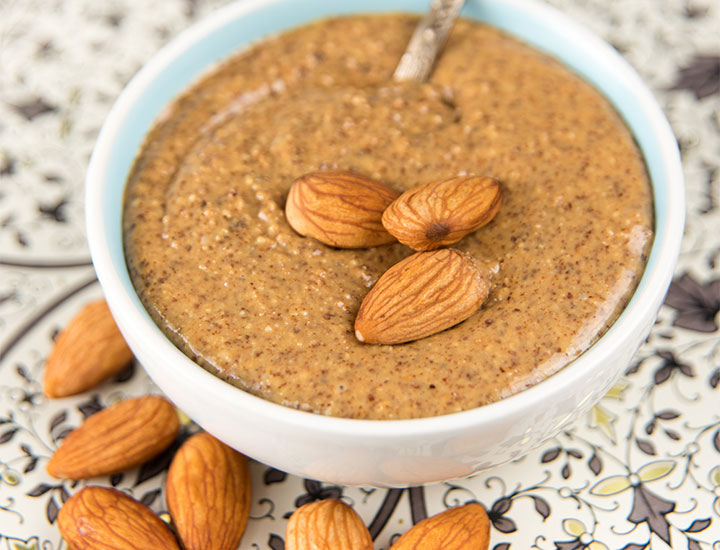 Bowl of almond butter