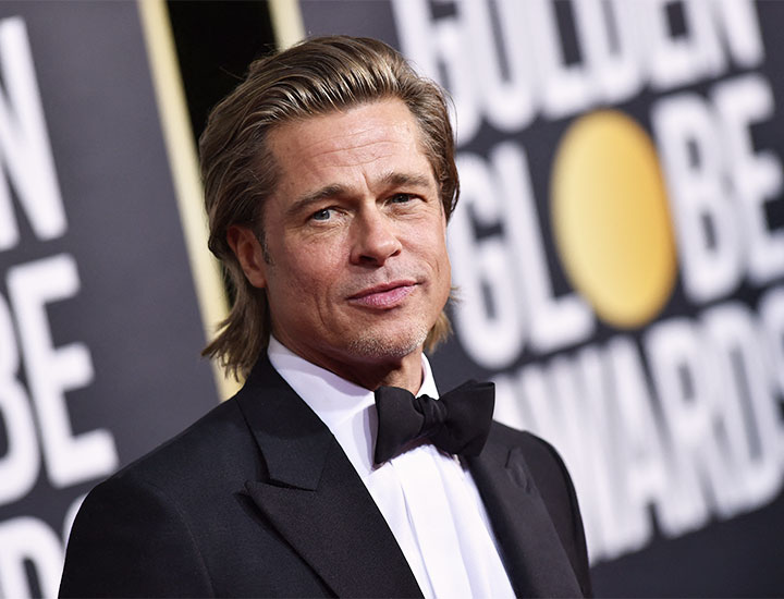 Brad Pitt attends the 77th Annual Golden Globes