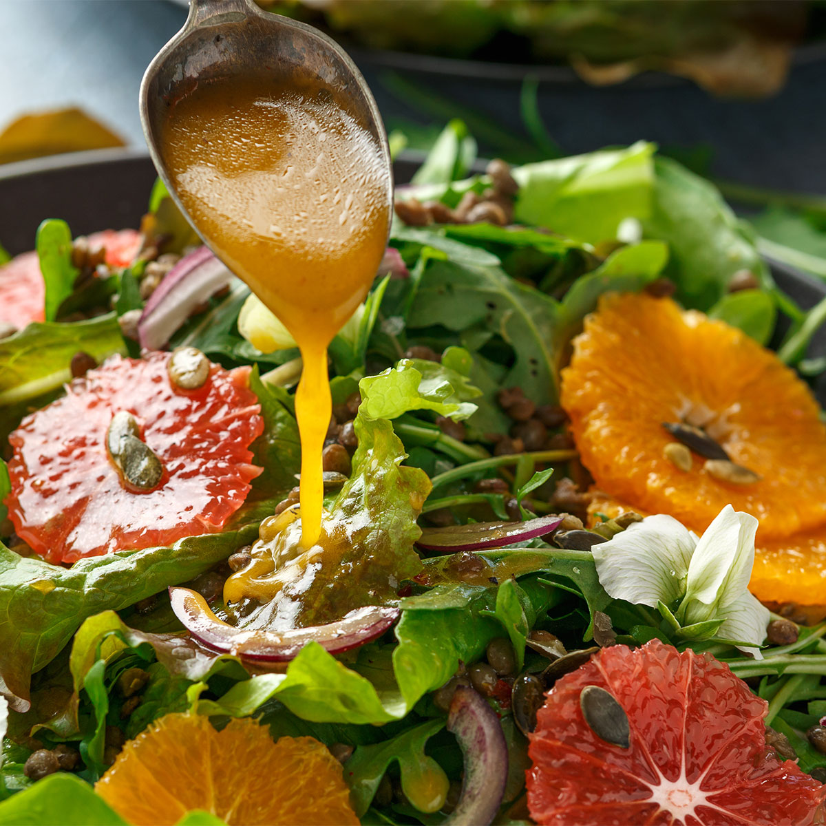 salad with citrus and vinaigrette