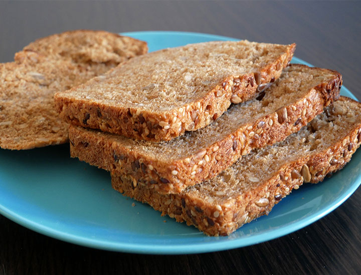 slices of whole grain on a plate