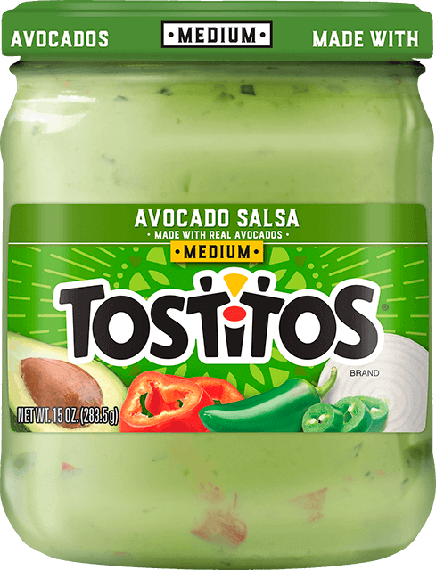 tostitos jar avocado dip salsa green