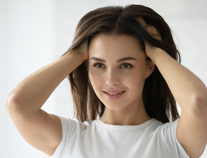 woman-fluffing-hair