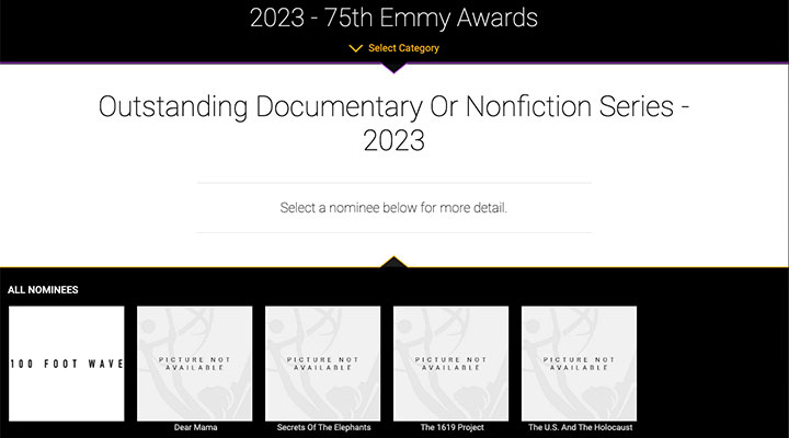 The list of 2023 Emmy nominees for Outstanding Documentary or Nonfiction Series