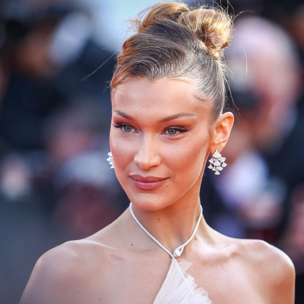 Bella Hadid ditches her bra as she attends Victoria's Secret